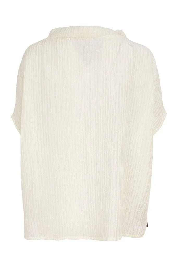 Naya Rippled print high neck top Nas26265