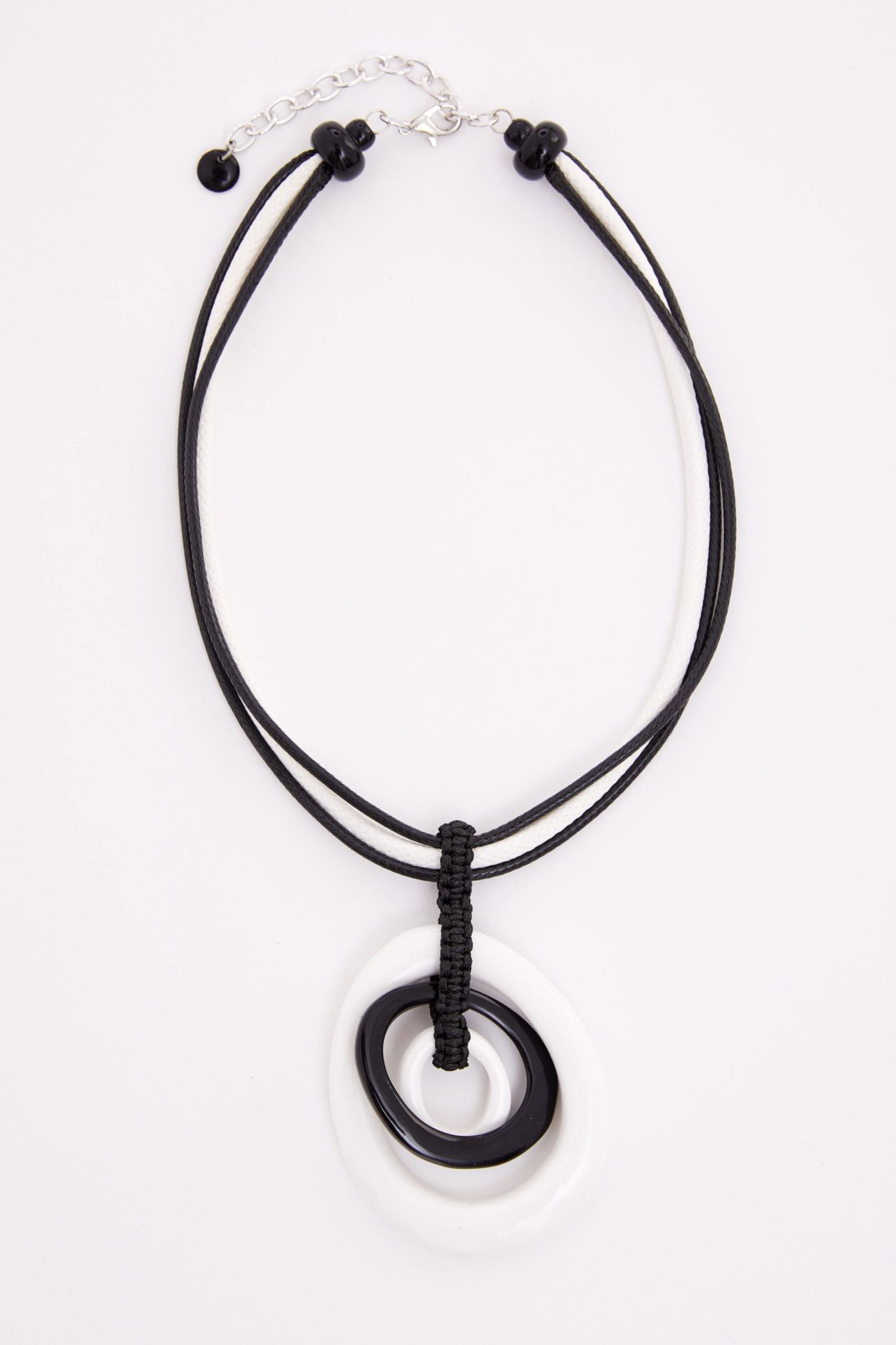 Naya Two Tone Circle Necklace Nas26347
