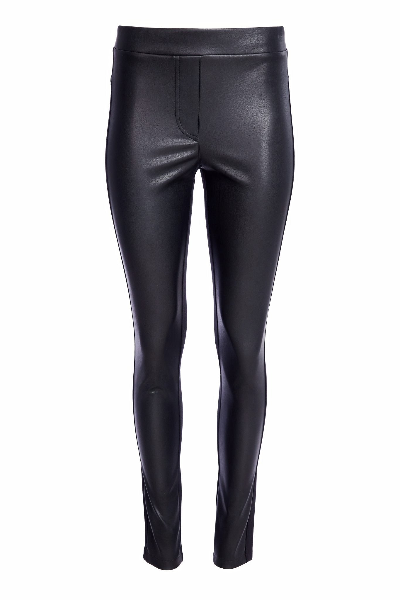 Naya Leatherette and Jersey Leggins Black Naw25104