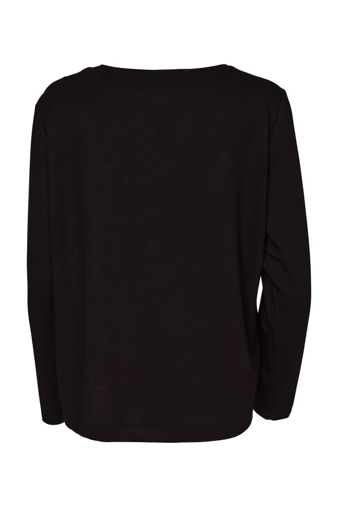 Naya Round Neck Jersey Top with colour insert bands Naw26152