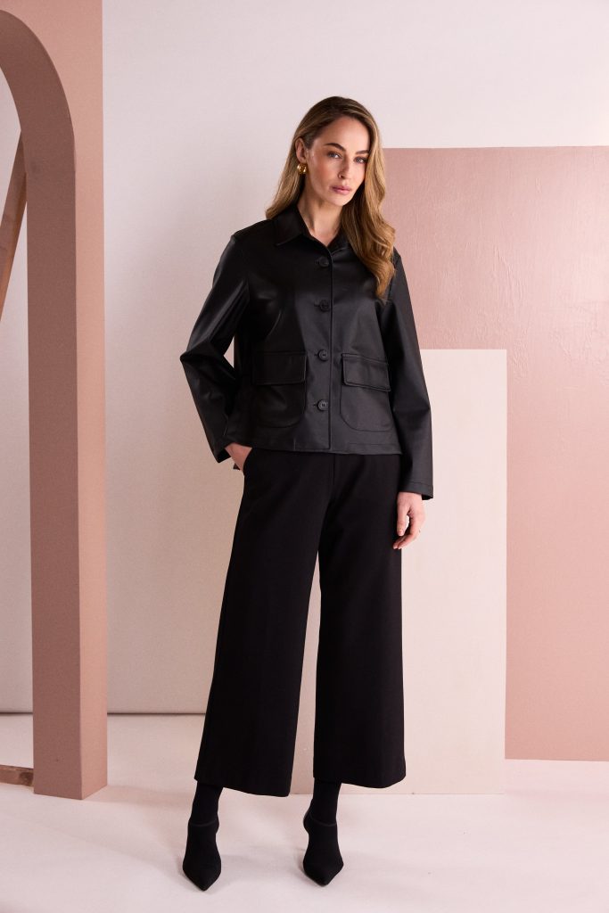 Naya Soft Wide Leg Trouser With Side Pocket Naw26301