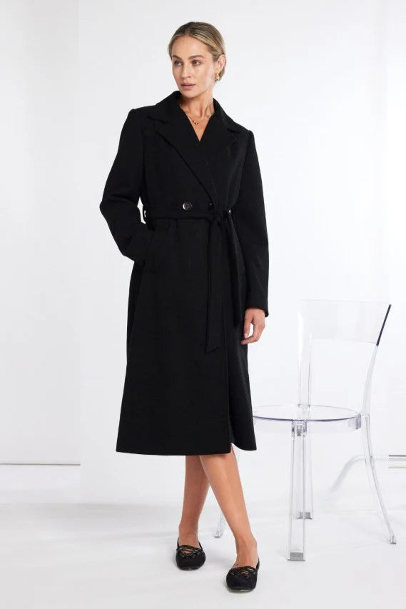 Kate Cooper Winter Coat in black Kcaw25103 Blak