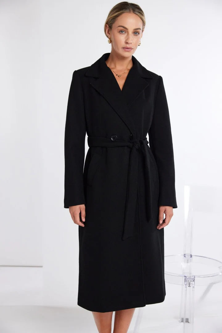 Kate Cooper Winter Coat in black Kcaw25103 Blak