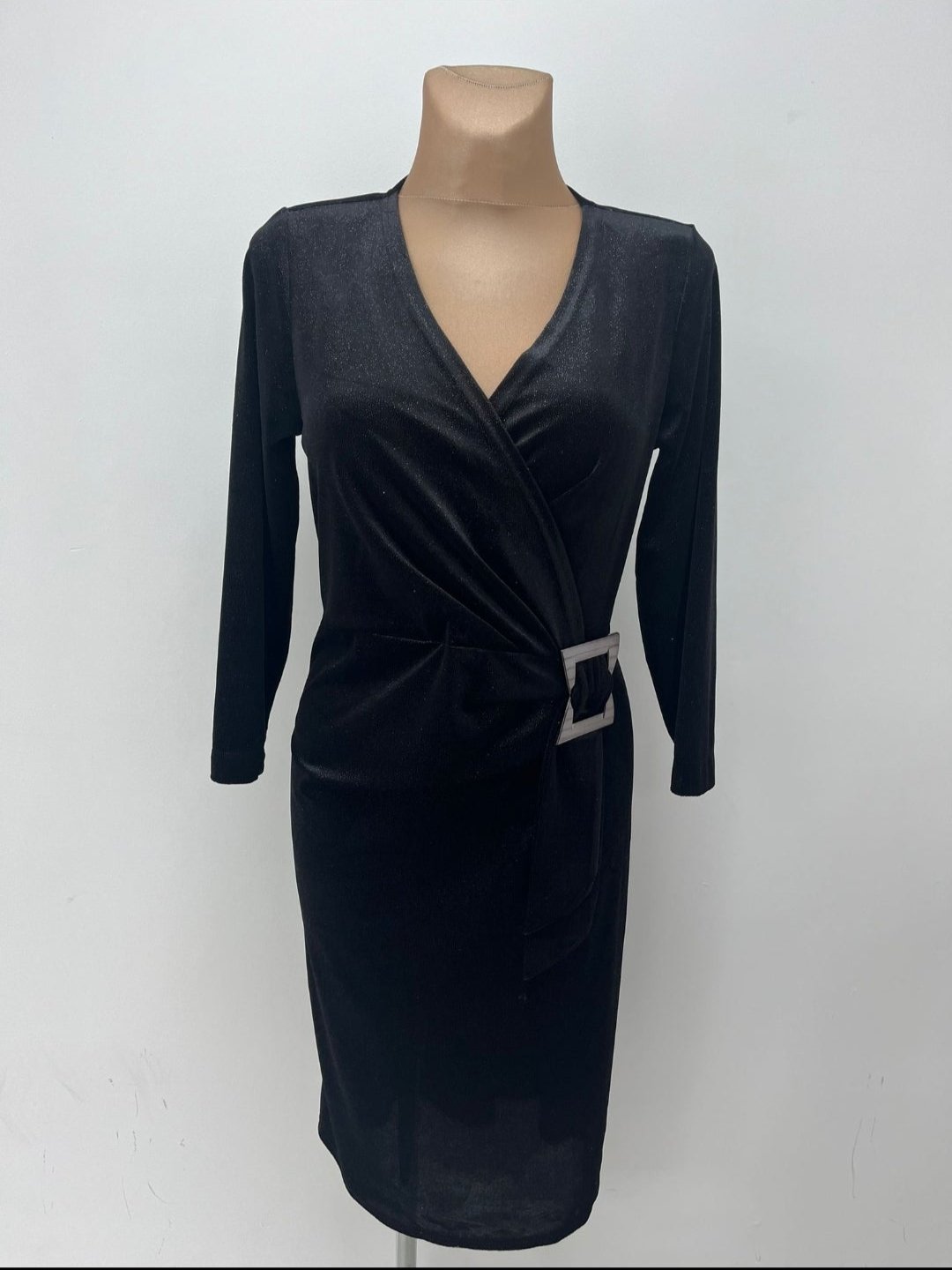 Yew Carol Velvet sparkle Dress Black or Royal Blue