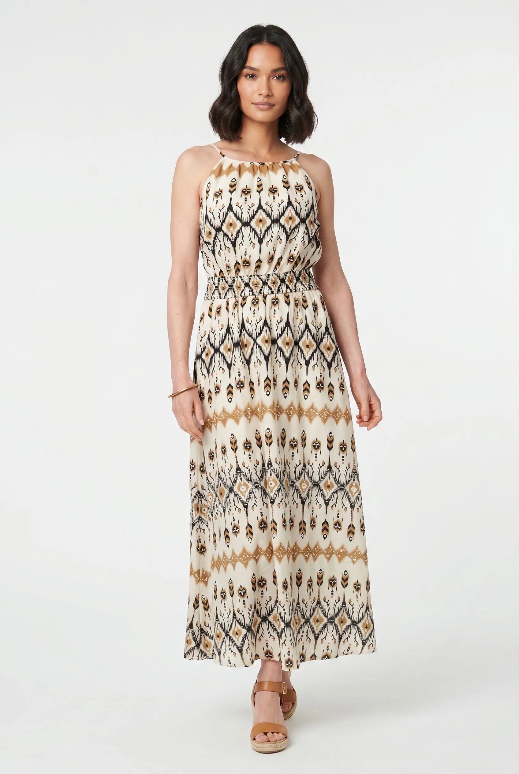 Stella Morgan Sleeveless Aztec Print Maxi Dress D181353