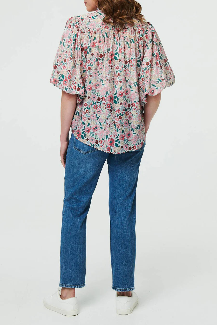 Puff Sleeve blouse in Pretty Floral Ditsy Print