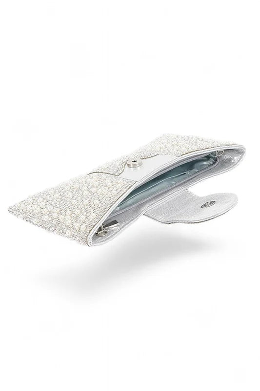 Pulse Bowtie pearl and rhinestone bag 1128860