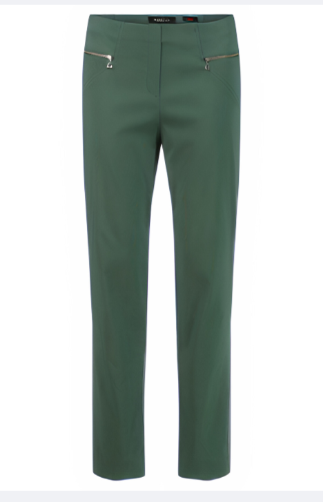 Robell Mimi Pull on Stretch Trousers with Zip pocket detail. All Colours 51663 2025