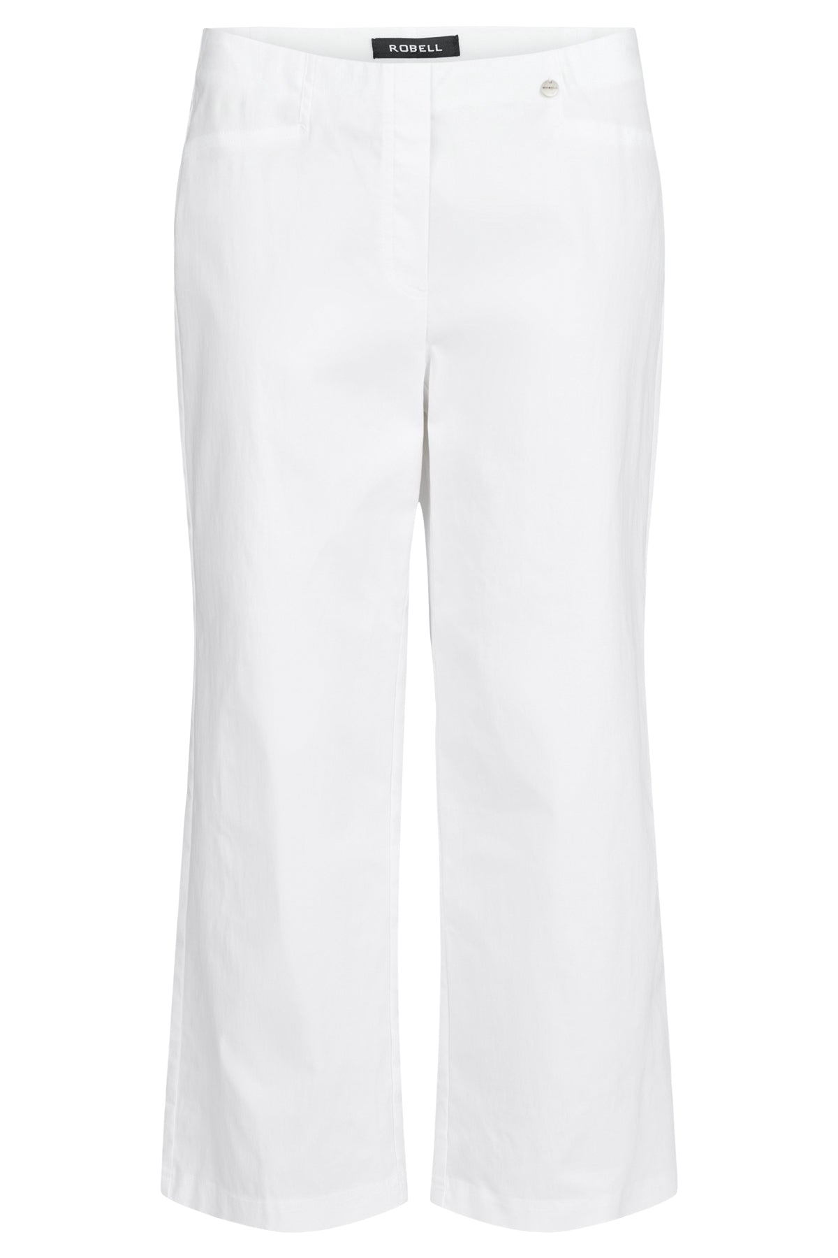 Robell Efi Wide leg ankle Grazers in Cream 51539 111