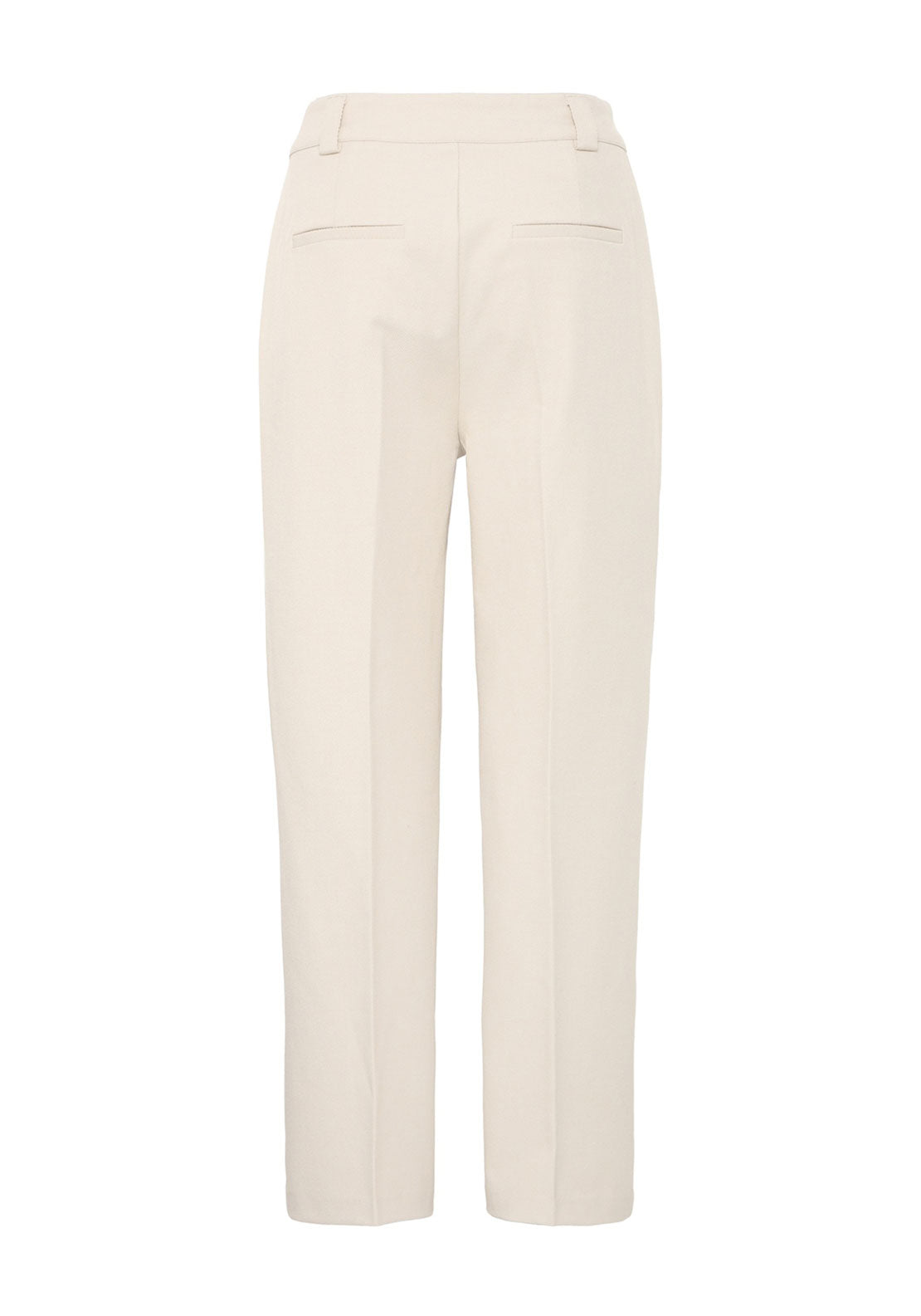 Fransa Straight leg Classic trousers in Cream 2017267