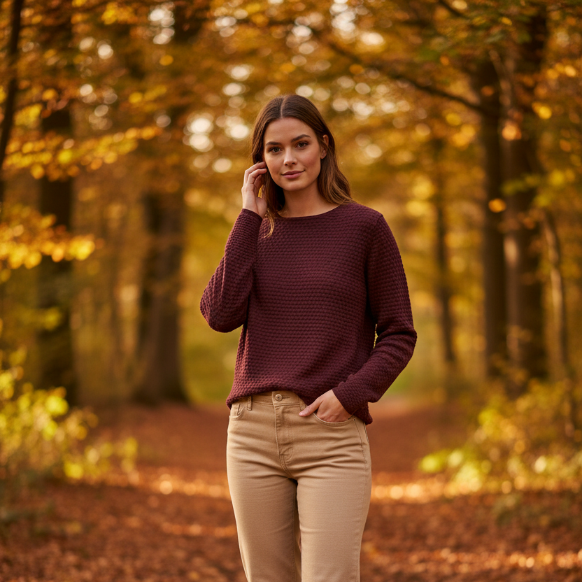 Free/Quent Burgundy Pullover – Fall Lifestyle