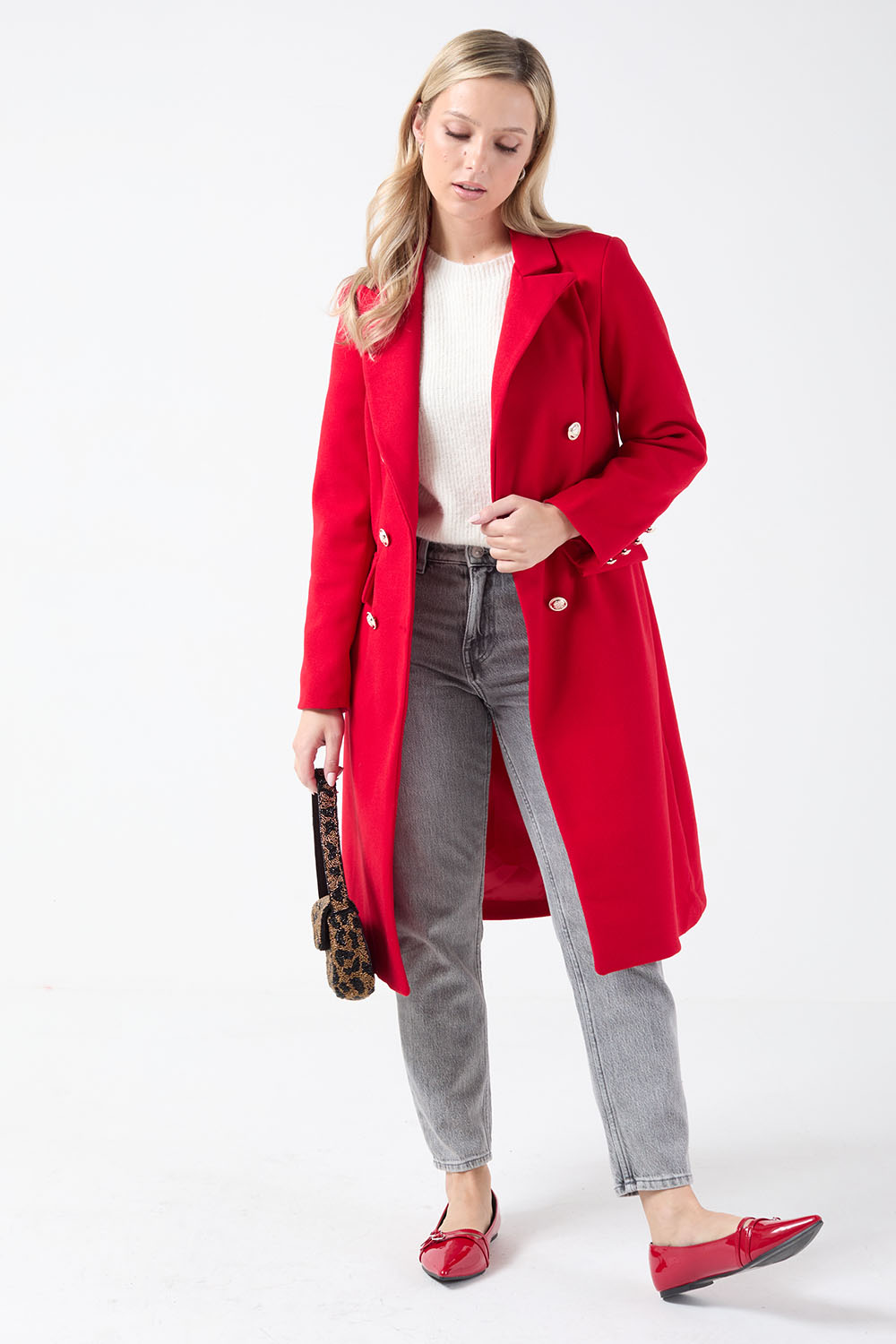 Marc Angelo Tailored coat Red A1247 Red