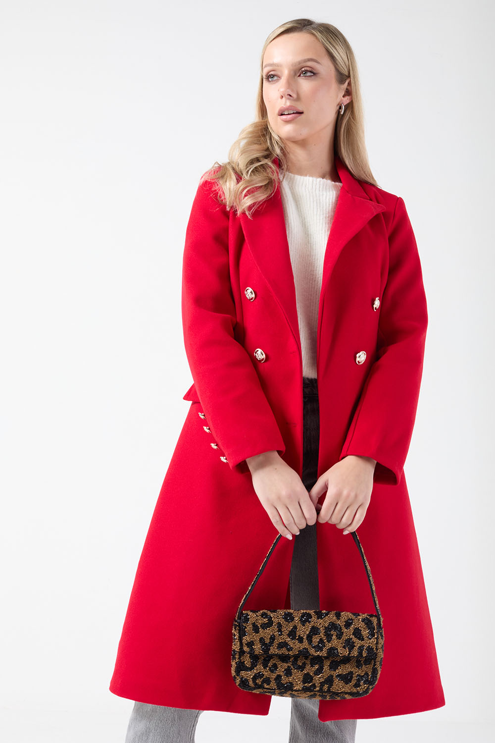 Marc Angelo Tailored coat Red A1247 Red