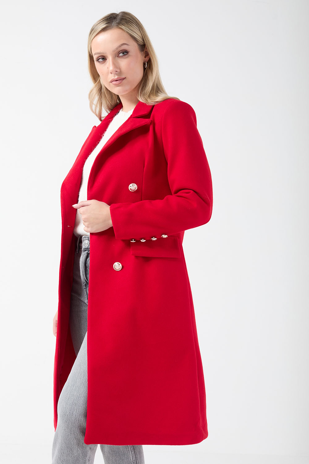 Marc Angelo Tailored coat Red A1247 Red