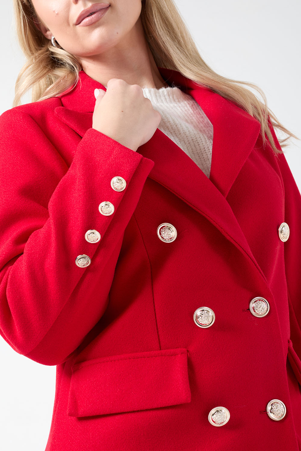 Marc Angelo Tailored coat Red A1247 Red