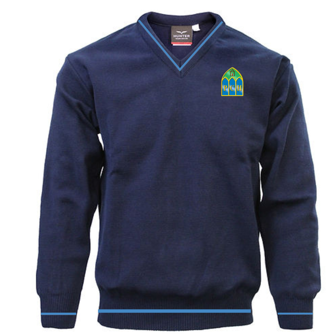 Presentation College Headford Navy Crested Jumper – DBiggins