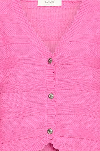 Byoung V Neck Cotton Cardigan in pink or blue 20818460