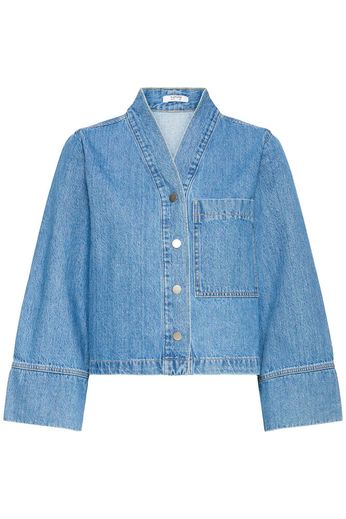 Byoung Collarless Denim Jacket 20818565