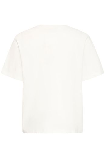 Fransa Pure cotton Tss Shirt with blue green print 20617489