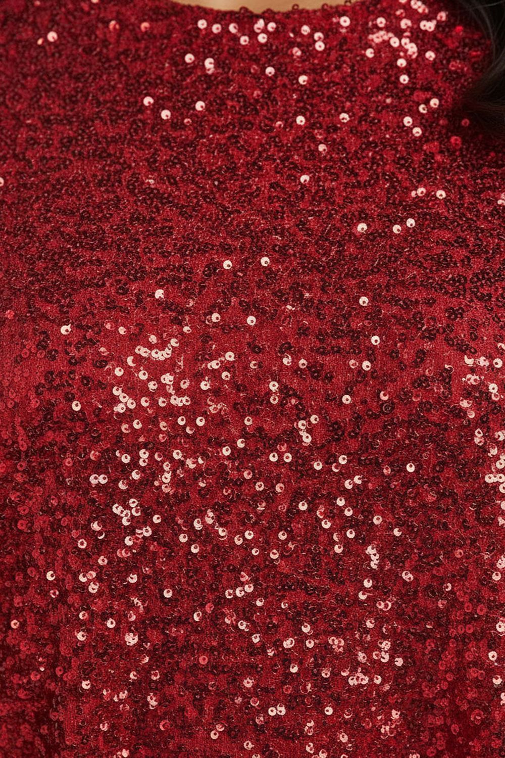 Marc Angelo Sadie Sequin top in red