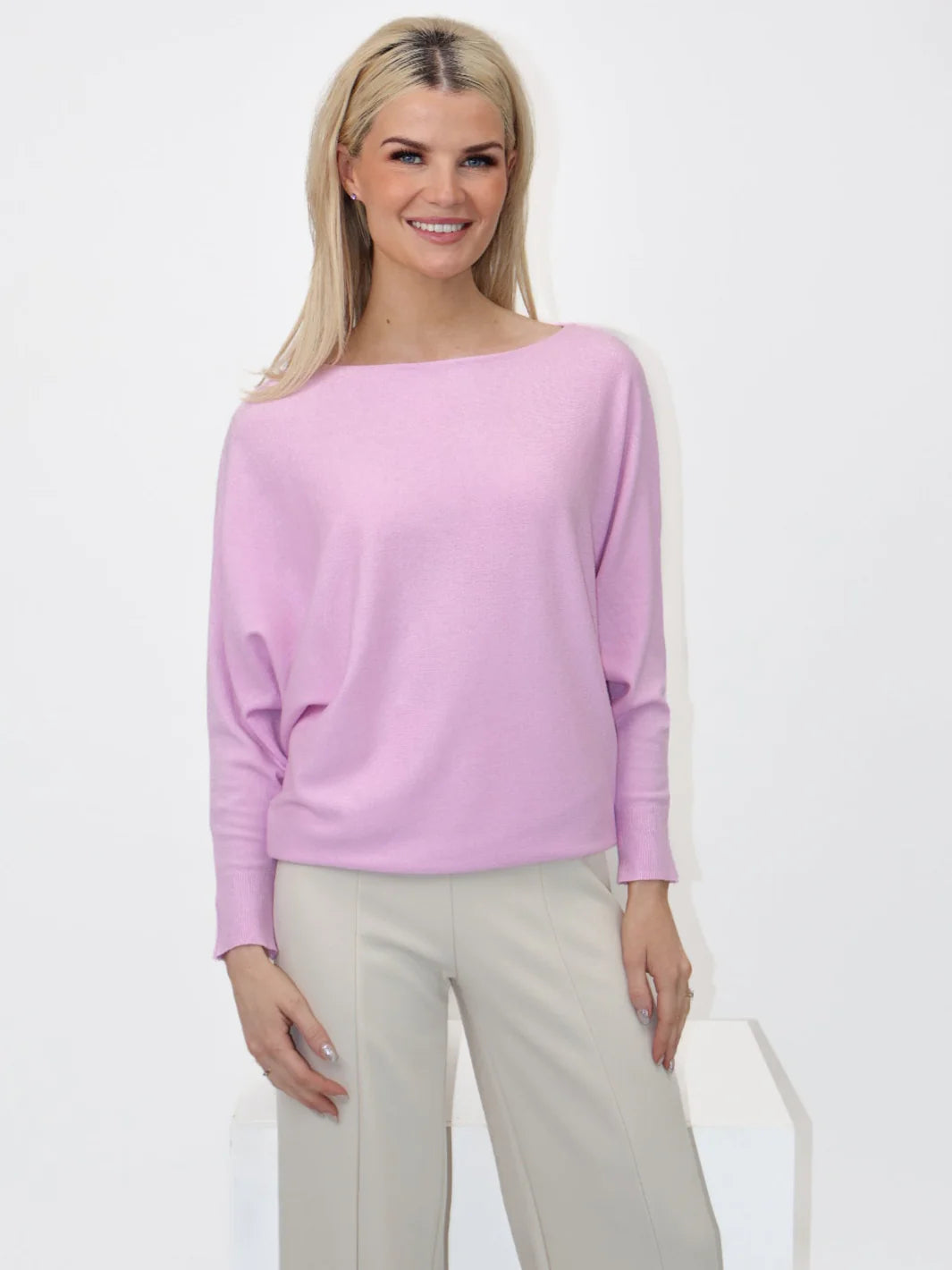Kate And Pippa Milano batwing jumper. Red only