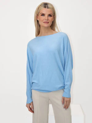 Kate And Pippa Milano batwing jumper. Red only