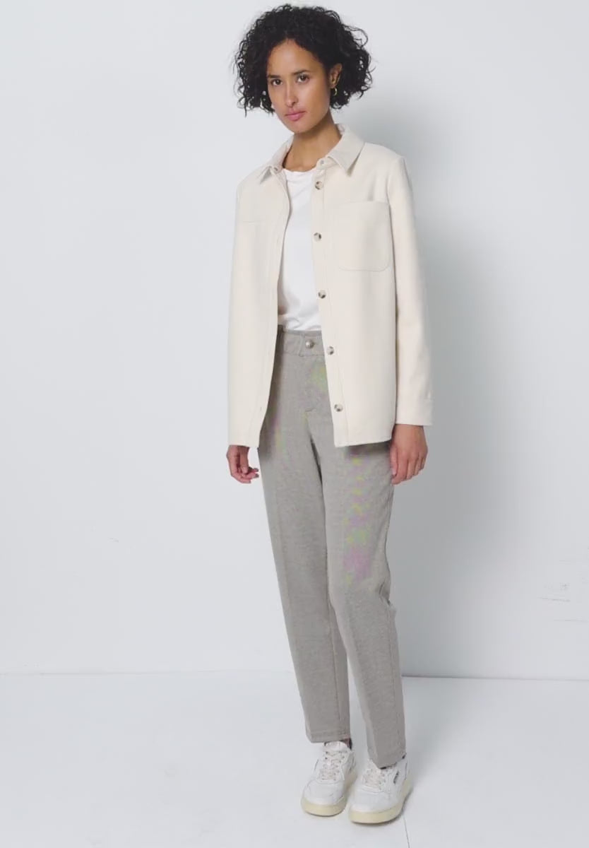 Street One High Waist Jacquard trousers 379759