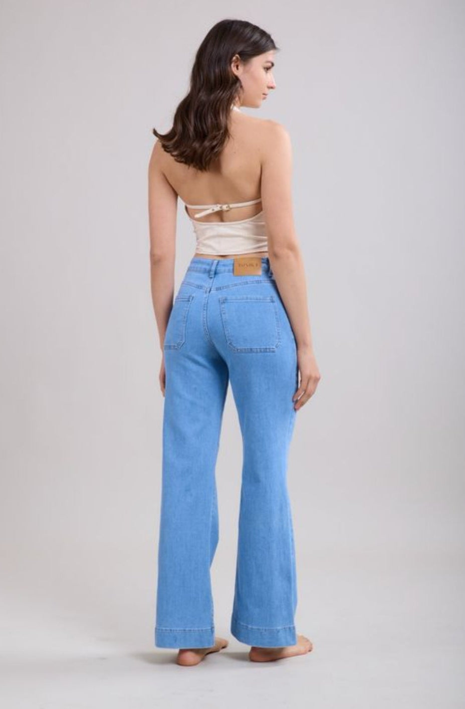 Toxic Military Flare Jean in Light Wash L2144-7