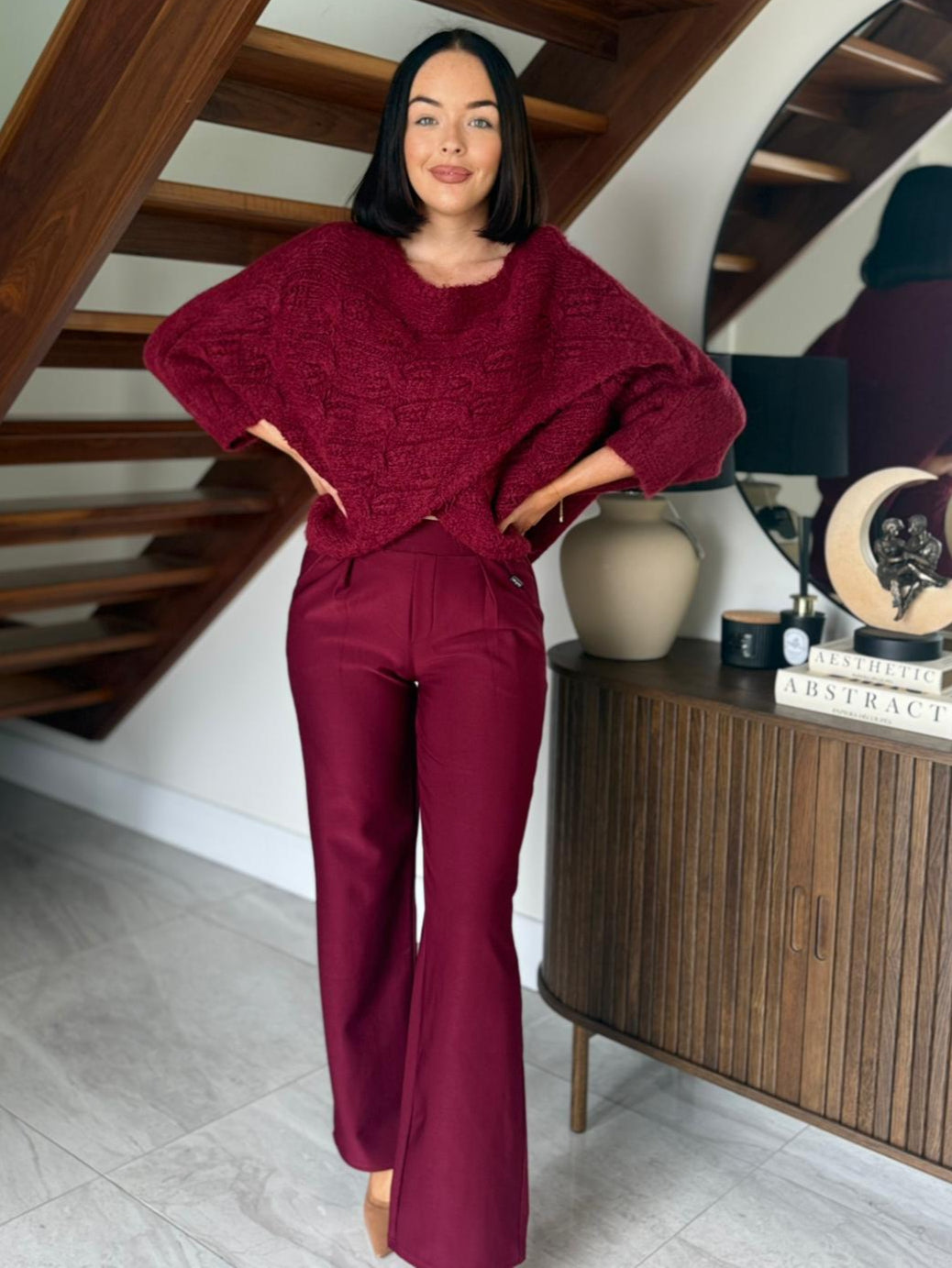 Yu & Me Scuba Straight leg trousers.