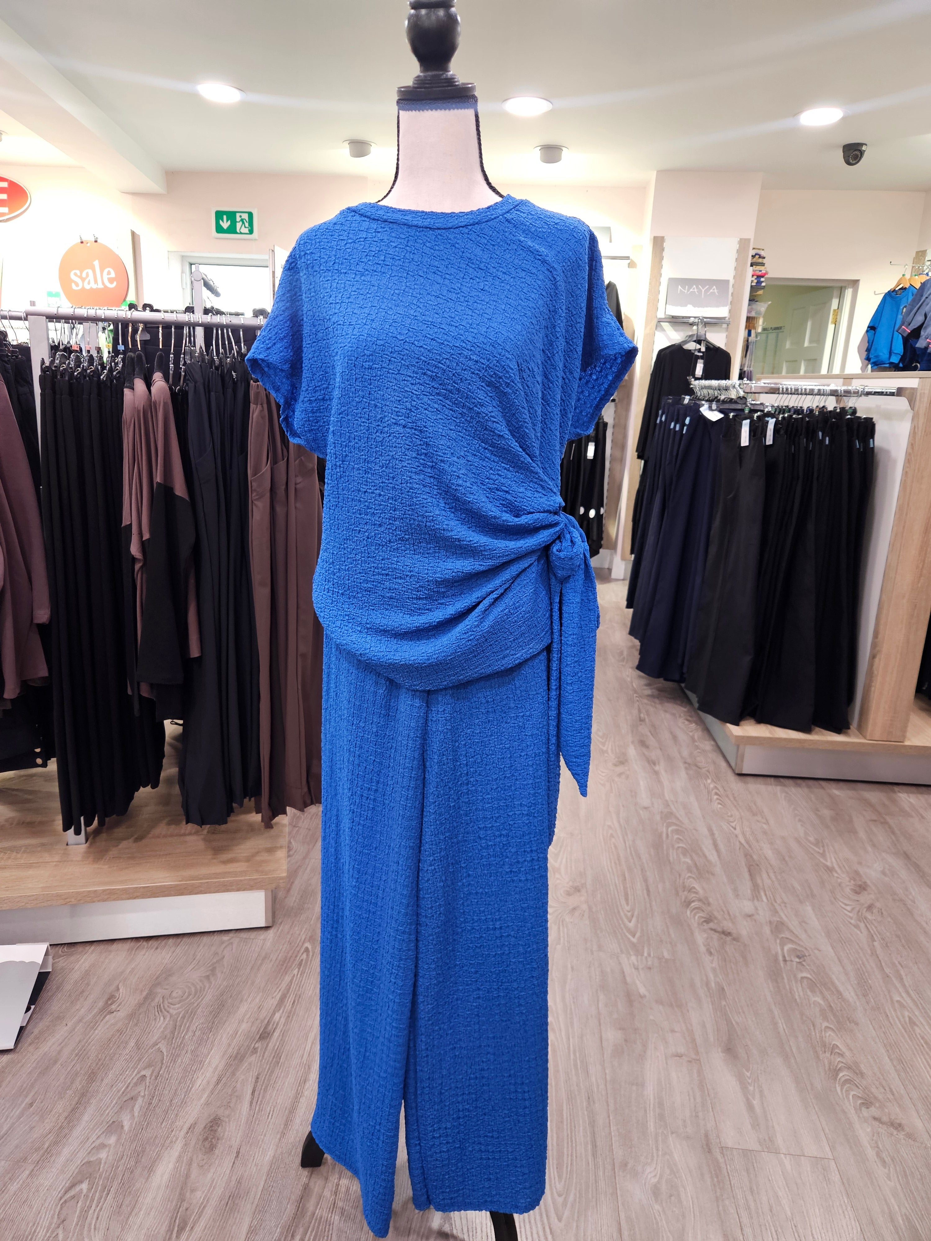 New Collection trouser suit with side tie detail. All Colours 7788
