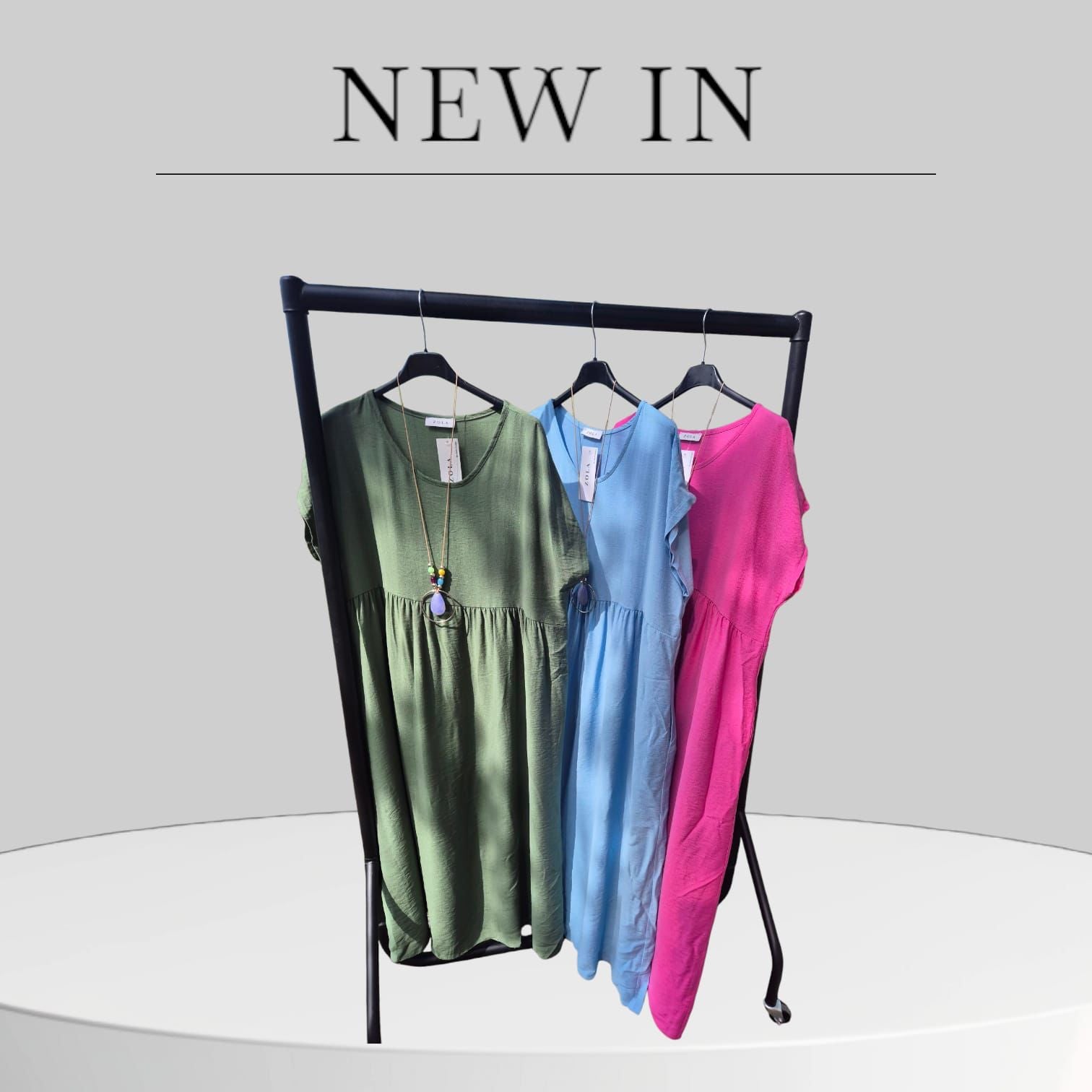 Roisin Midi Dress with pockets and jewellery