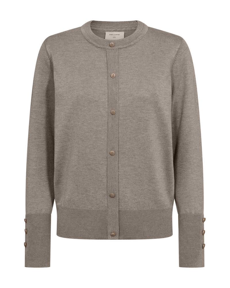 Free/Quent Fine Knit Jumper with button detail 211750