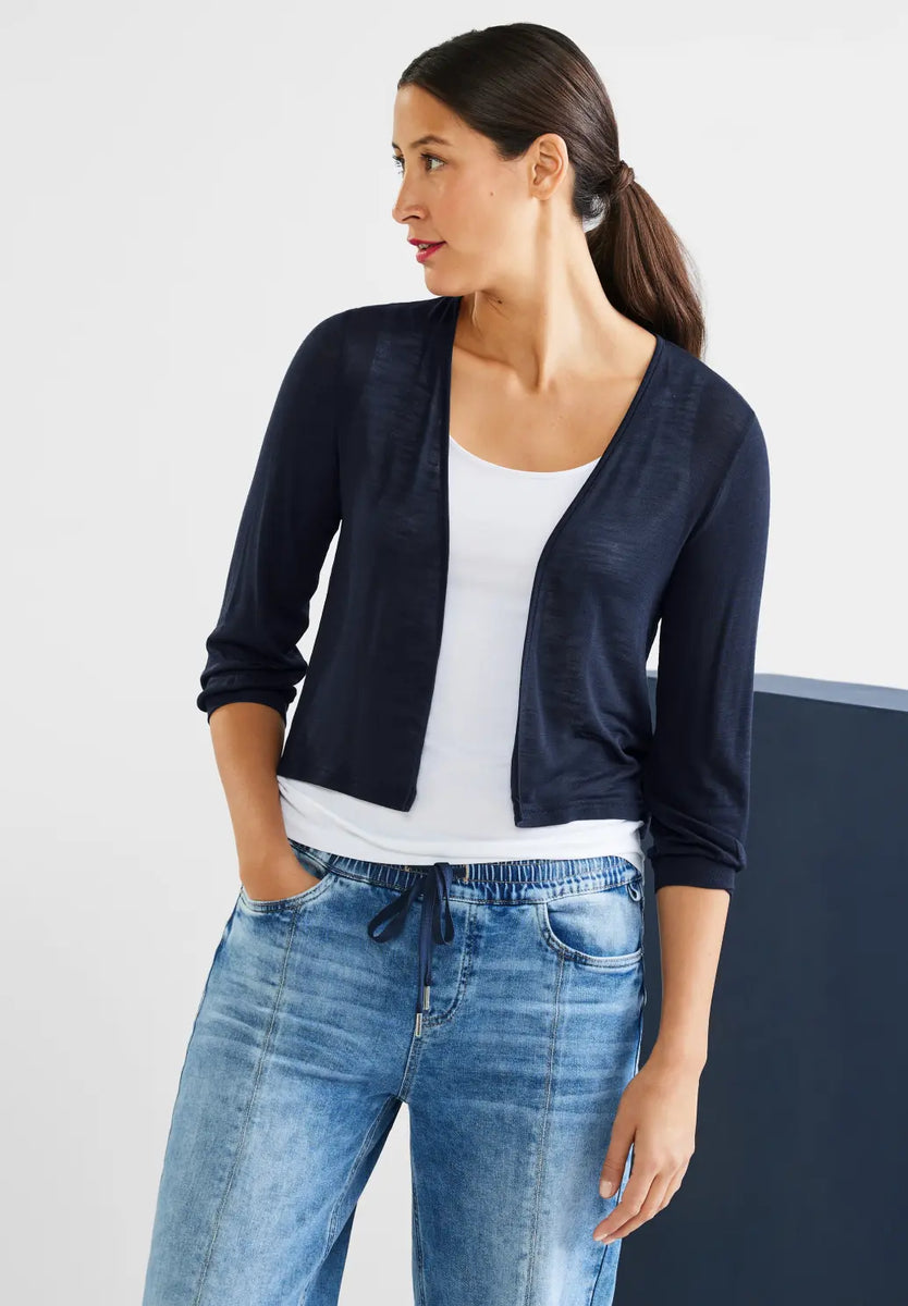 Blue bolero cardigan hotsell