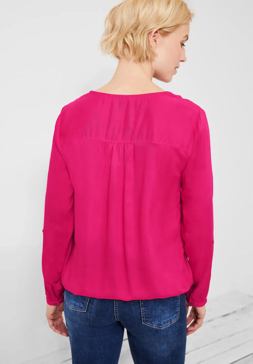 Pink shirt with Elasticated hem by Cecil 343789 – DBiggins