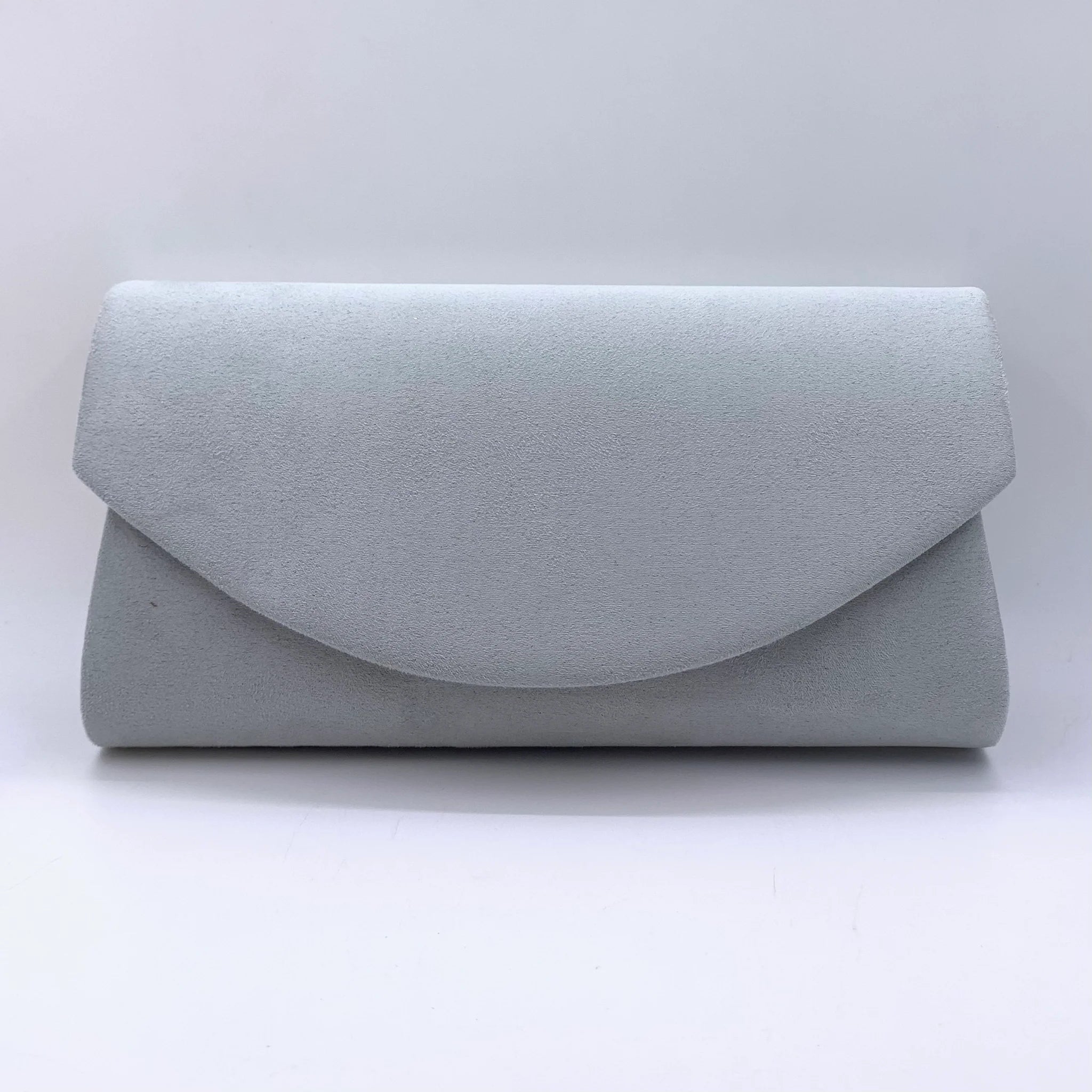SUEDE CLUTCH BAG WITH LONG CHAIN 12 colours