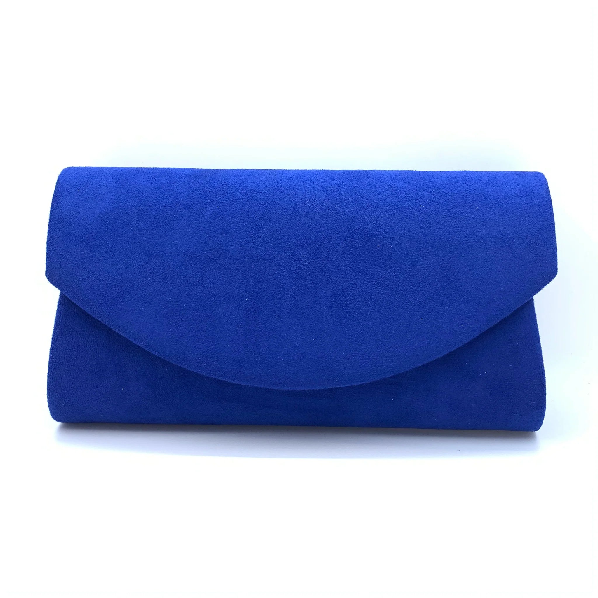 SUEDE CLUTCH BAG WITH LONG CHAIN 12 colours