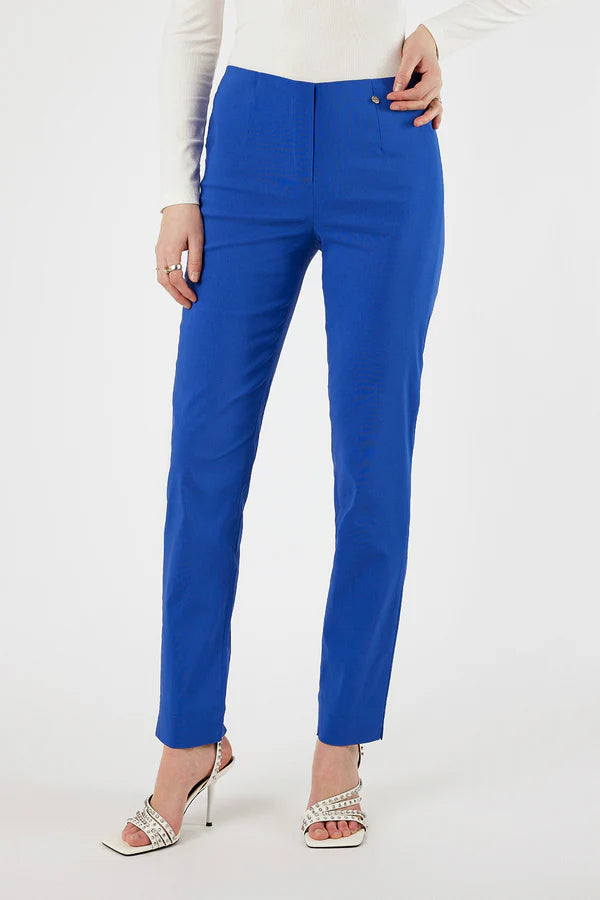 Robell Bella Full length stretch trousers with back pockets in Royal Blue 51559 67