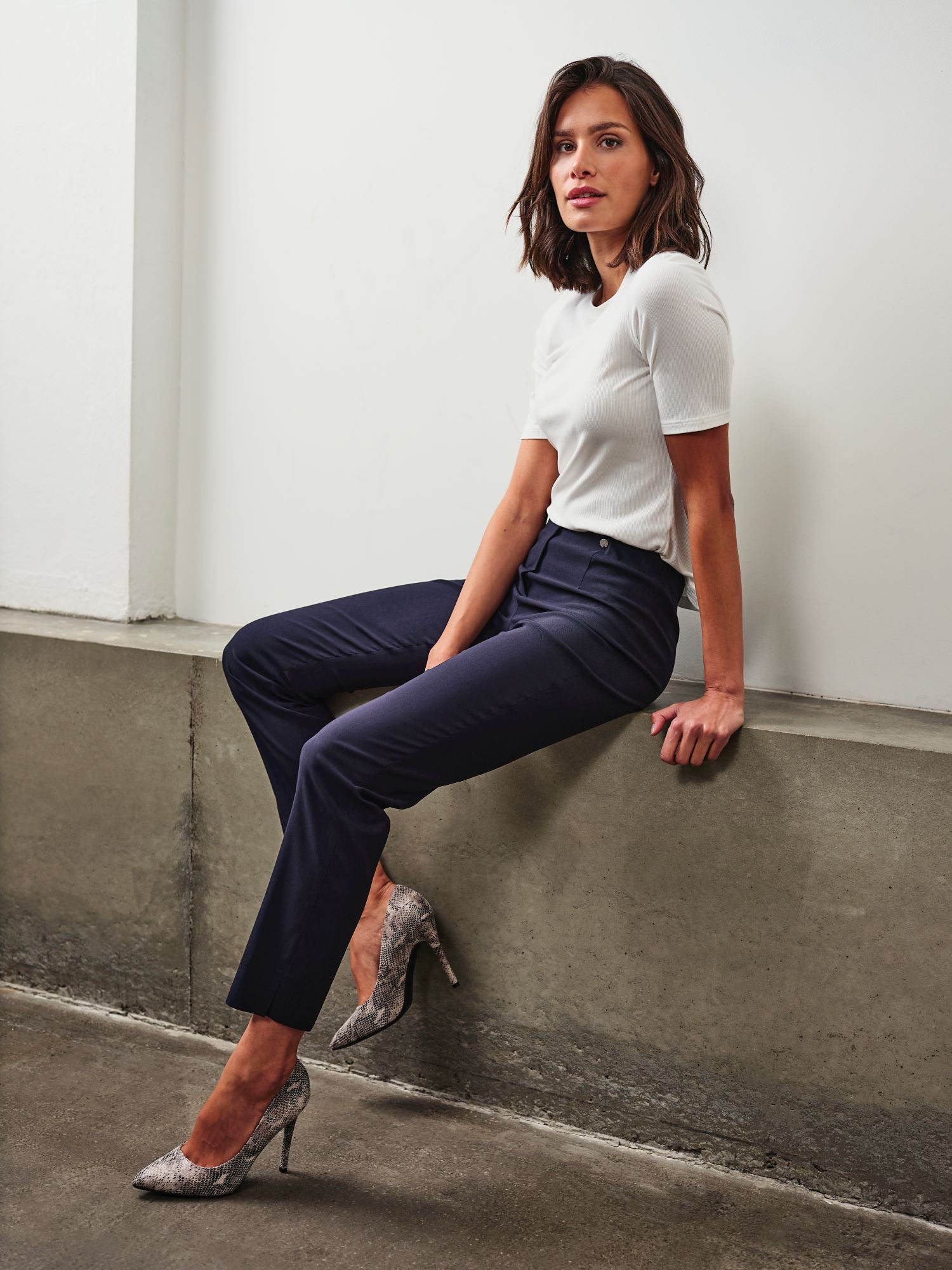 Robell Marie Full Length Pull on Bengaline trousers. All Colours