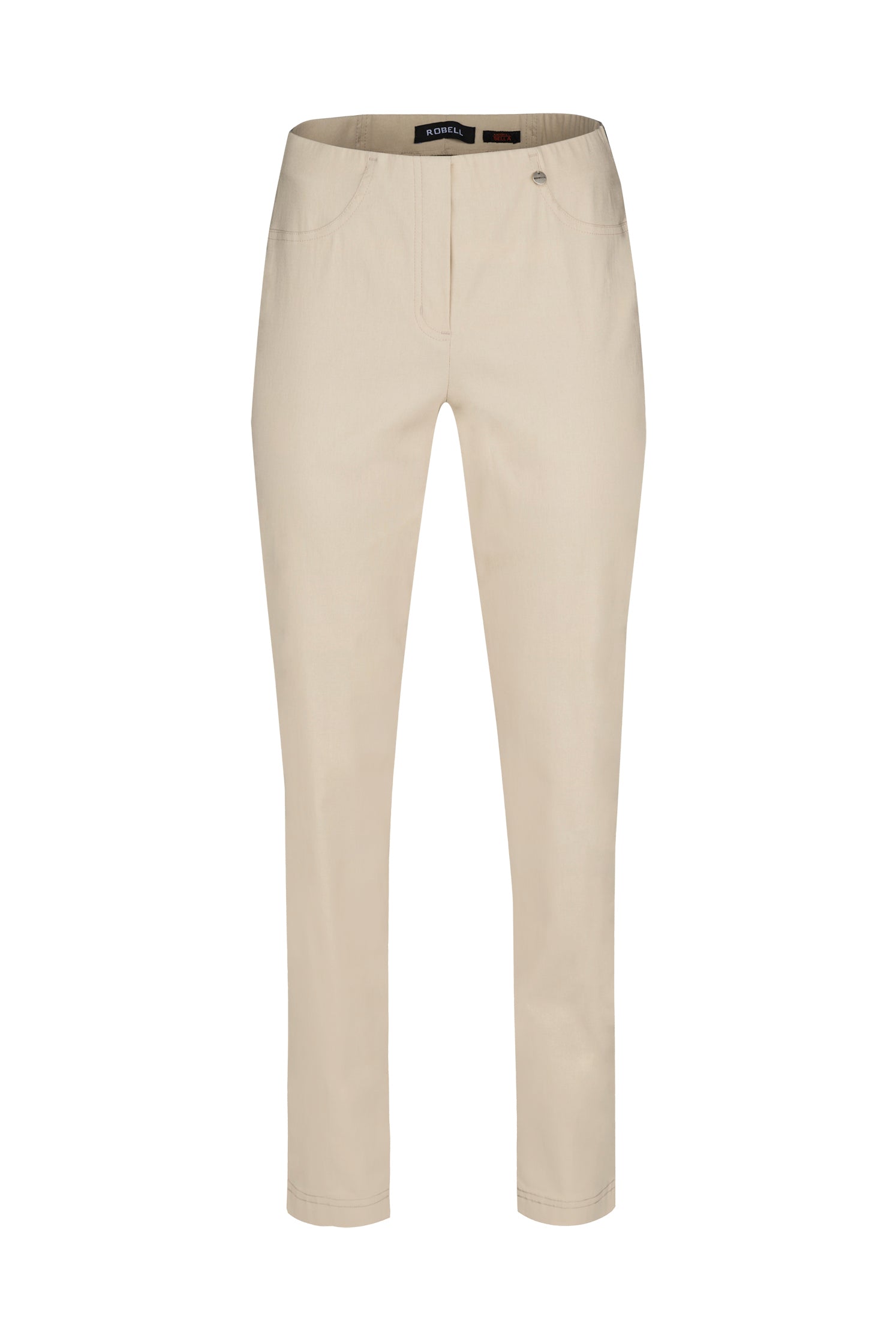 Robell Bella Full length Stretch trousers with back pockets in Beige 51559 14