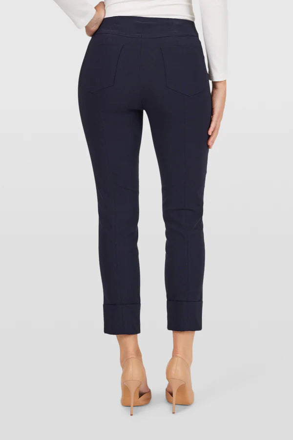 Robell Bella 7/8 Trouser with Cuff Hem Navy 51568 69