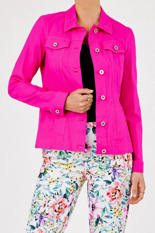 Robell Happy Jacket in Hot Pink 57609 25 433