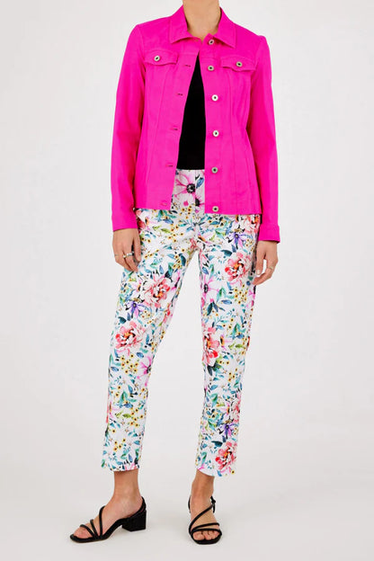 Robell Happy Jacket in Hot Pink 57609 25 433