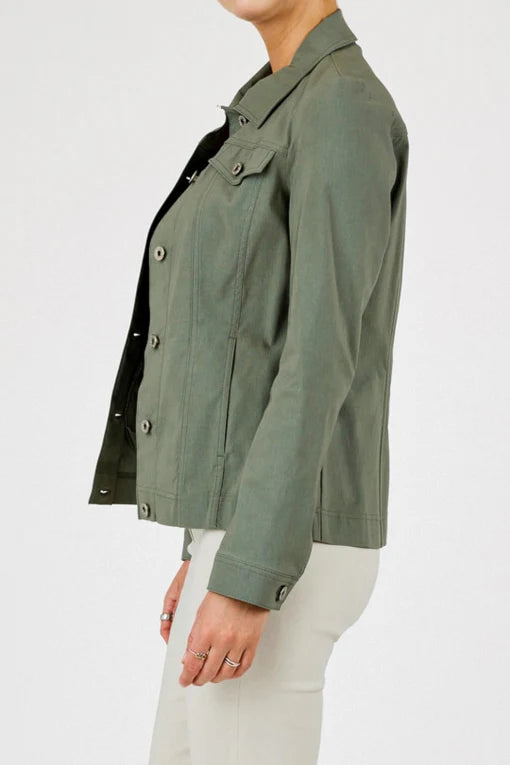 Robell Happy Jacket in Khaki Green  57609 881