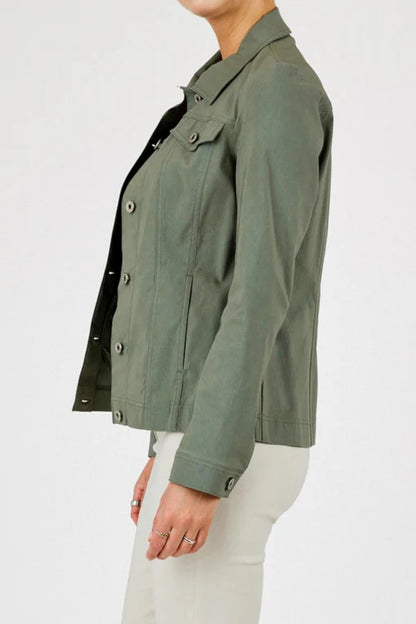 Robell Happy Jacket in Khaki Green  57609 881