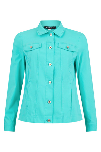 Robell Happy Jacket in Sea Green 57609 722