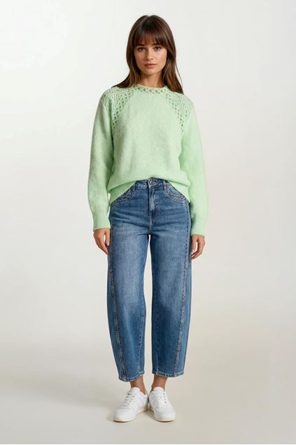 Toxic Barrel leg Denim Jeans with Stud Detail  L21557