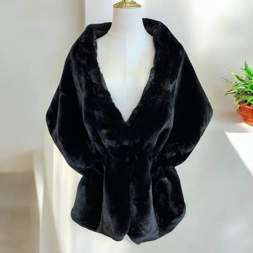 Luxurious Faux Fur Shawl