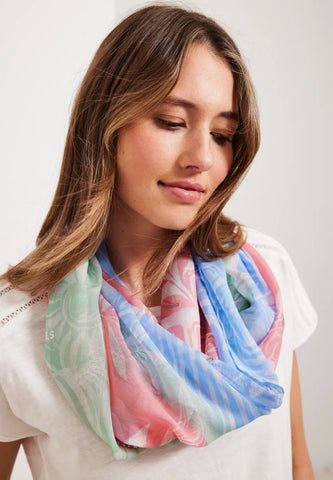 Cecil summer pastel foil print scarf 572123