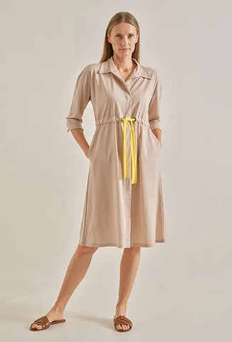 Scorzzo Utility dress with contrast waist drawstring 124620