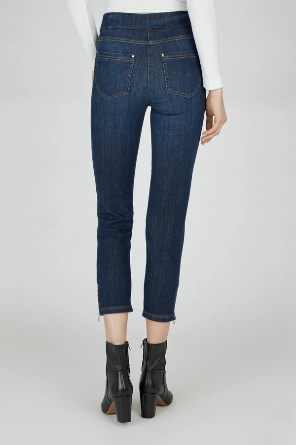 Robell Nena 7/8 Slim Fit Jeans in Dark Denim  52489 Nena